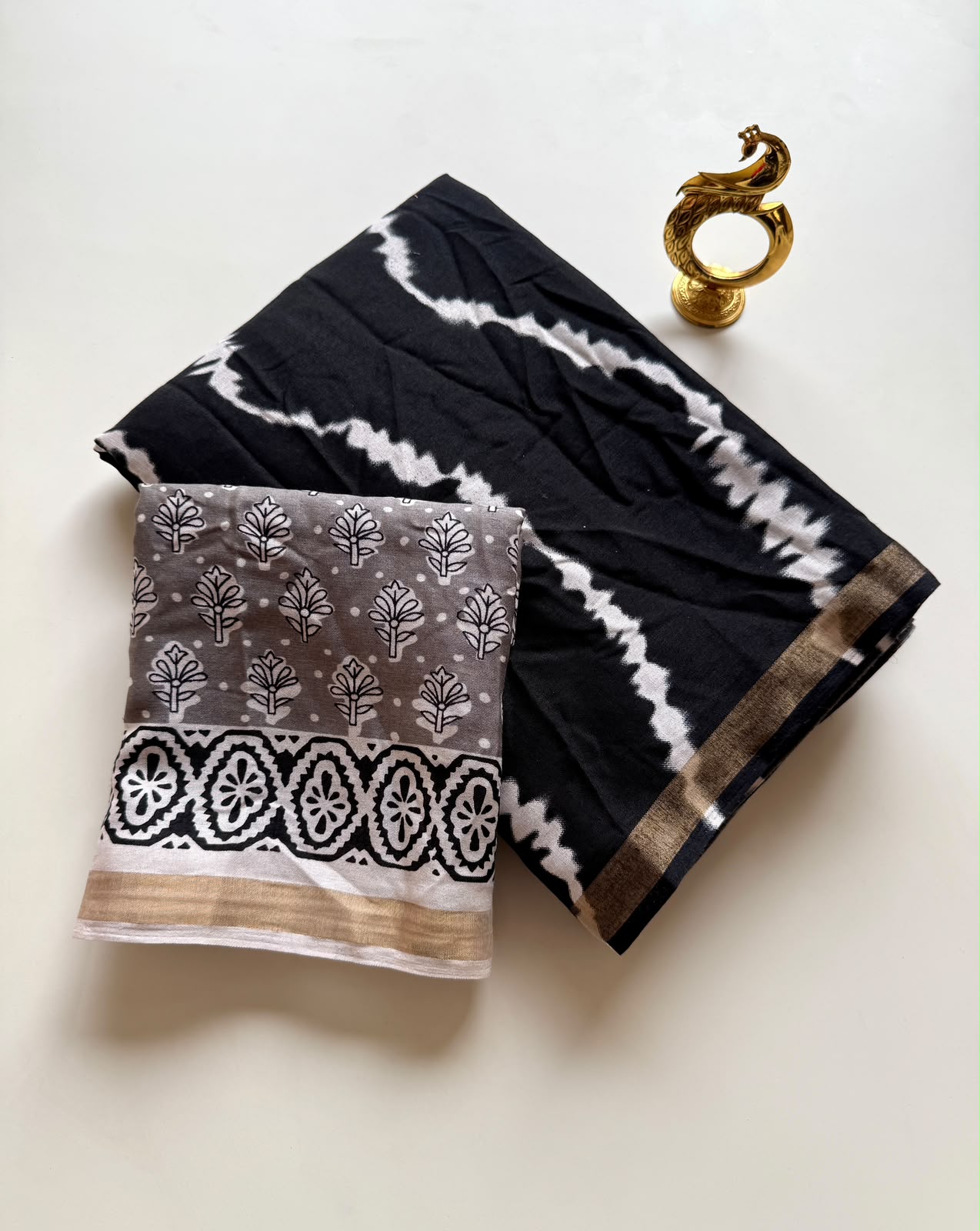 Soft Pure Chanderi Cotton Leheriya Tie-Dye Saree